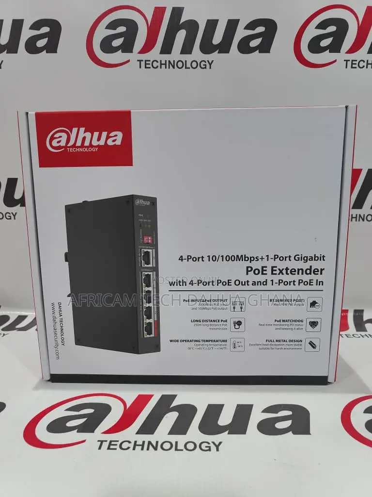 Dahua 4 Port Poe Extender