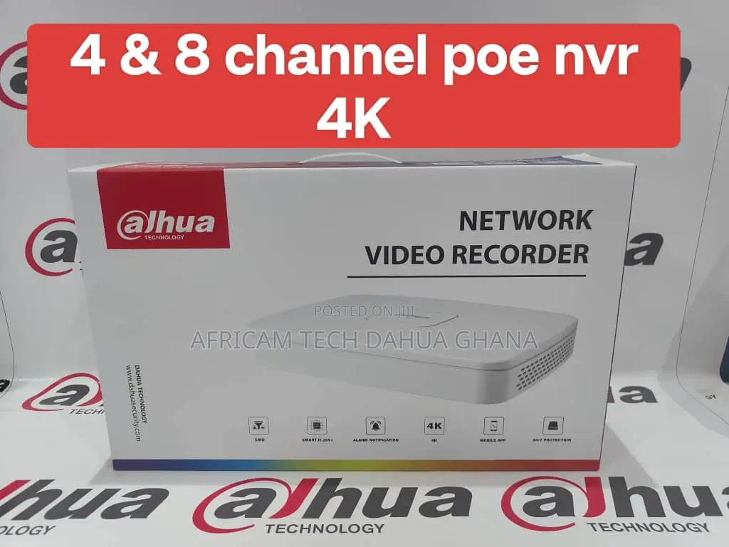 Dahua 4 8 Channel Poe NVR
