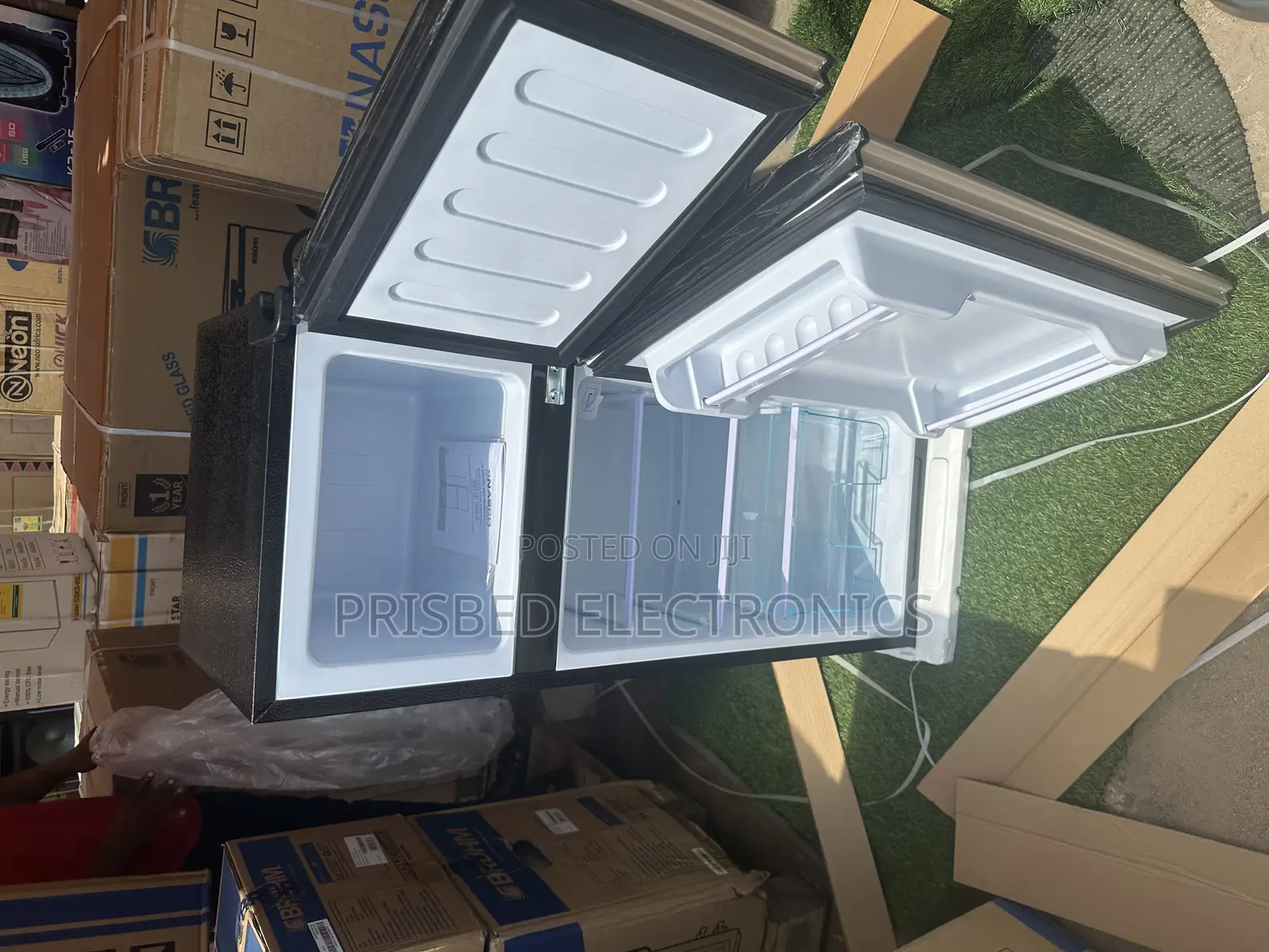 Nasco Double Door Fridge 102 Liters Top Freezer