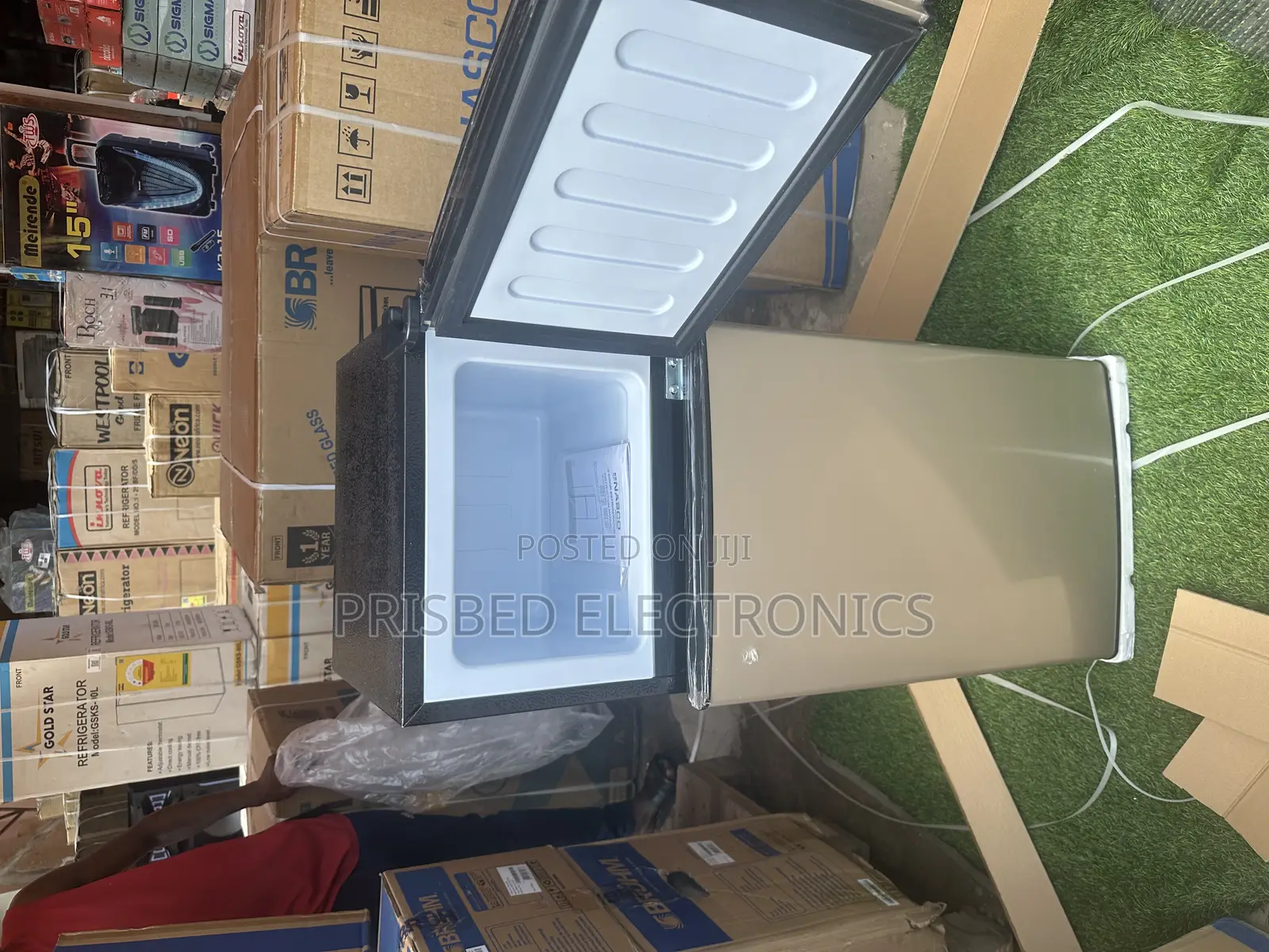Nasco Double Door Fridge 102 Liters Top Freezer