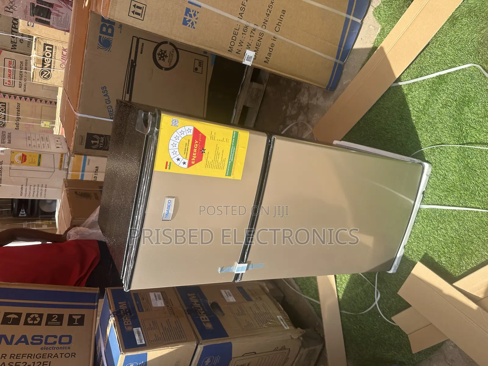 Nasco Double Door Fridge 102 Liters Top Freezer