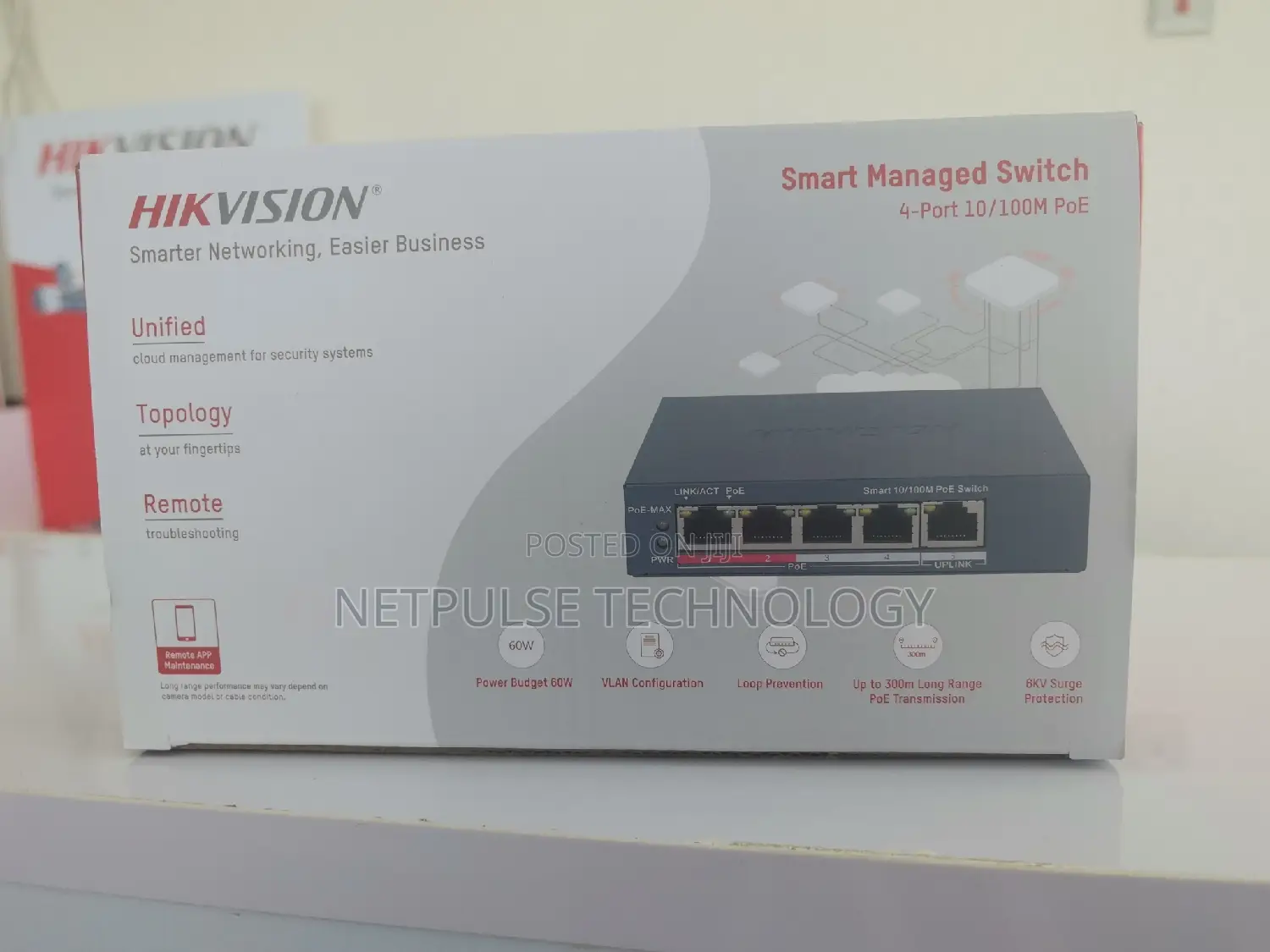 Hikvision Smart Managed 4-Port Poe Switch - Ds-381105p-E
