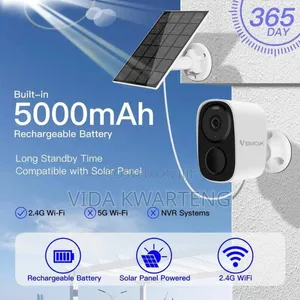 Solar, Battery Powered Surveillance Wifi Camera