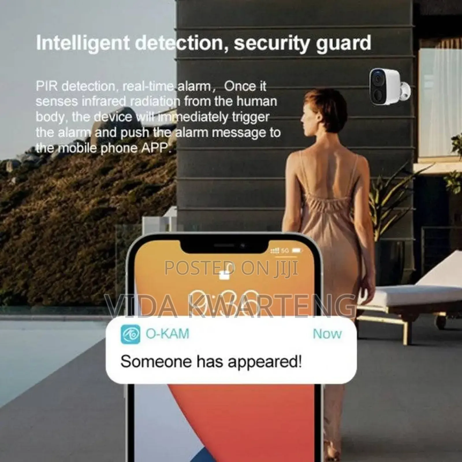 Solar, Battery Powered Surveillance Wifi Camera