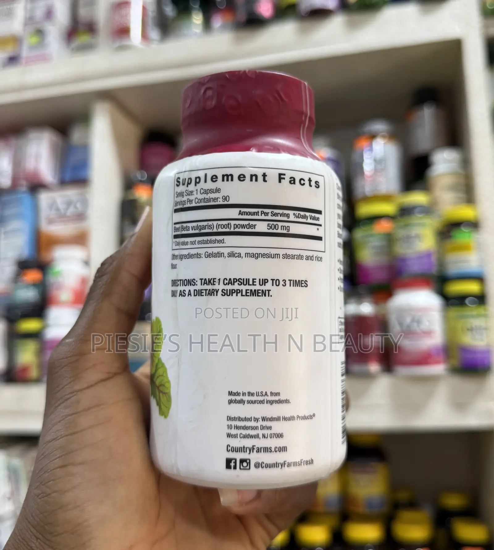 Country Farms Bountiful Beets Capsules, 90 Count