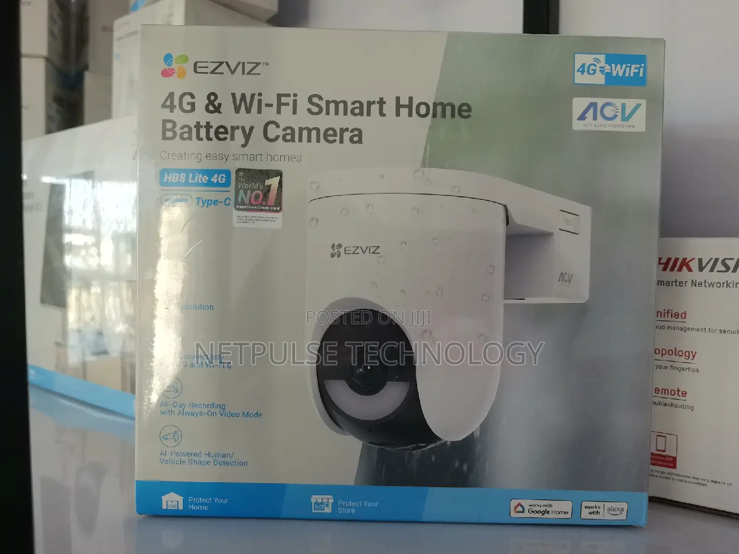 Ezviz 4g Wi-Fi Smart Home Battery Camera Cs-Hb8c-4g