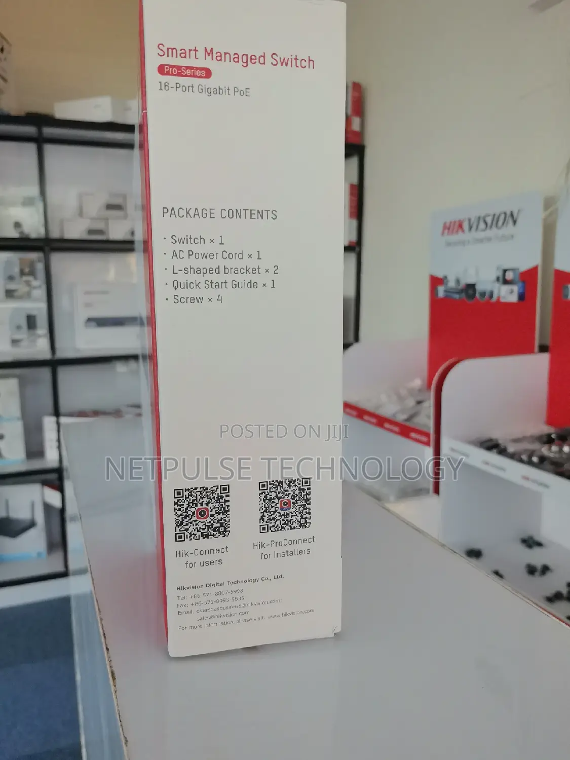 Hikvision 16-Port Gigabit Smart Managed Poe Switch - Ds-3e1518p-Si