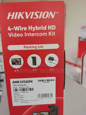 Hikvision 4-Wire Hybrid Video Intercom - Ds-Kis313-P(B)