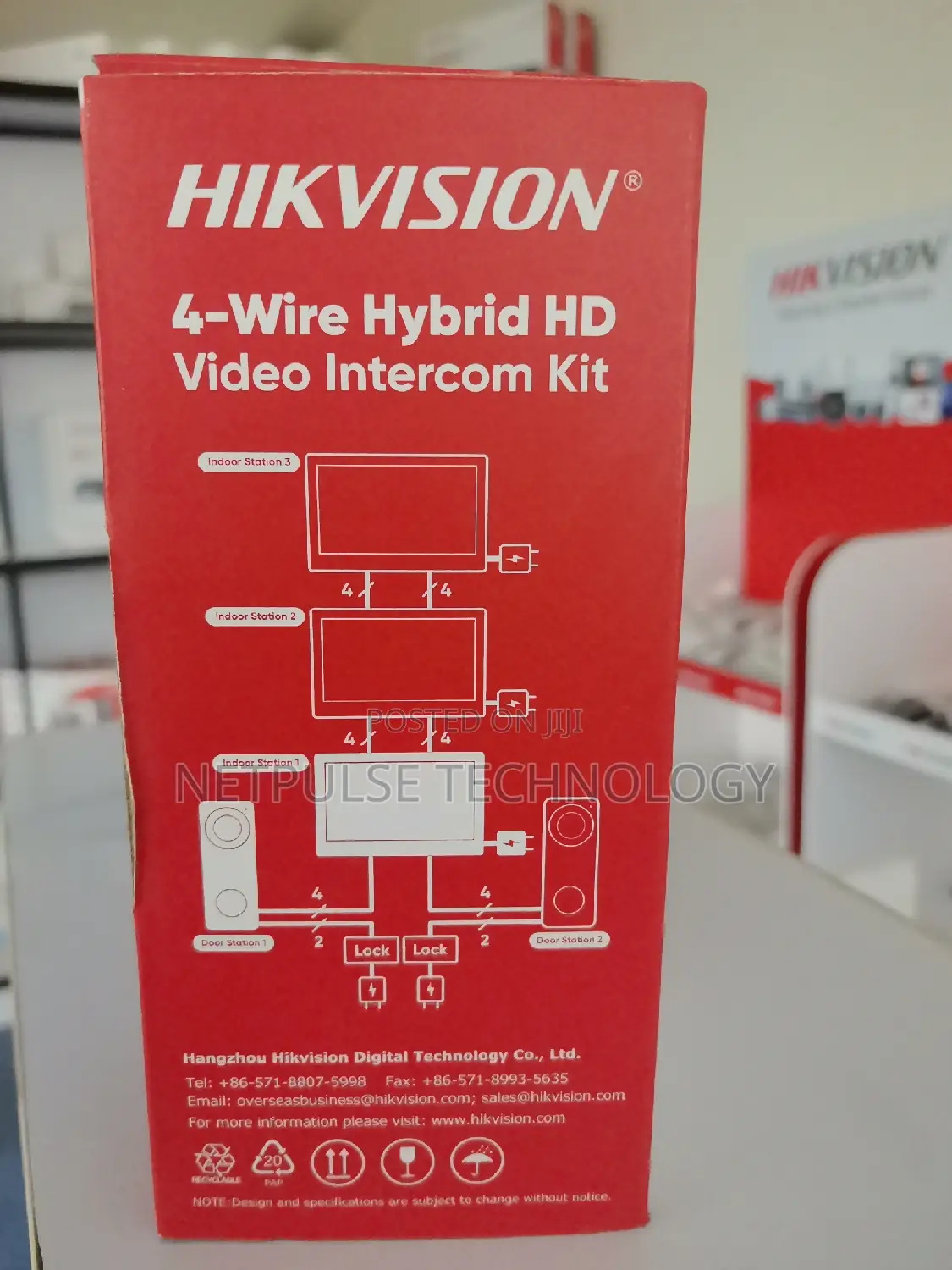 Hikvision 4-Wire Hybrid Video Intercom - Ds-Kis313-P(B)