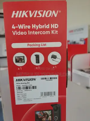 Hikvision 4-Wire Hybrid Video Intercom - Ds-Kis313-P(B)