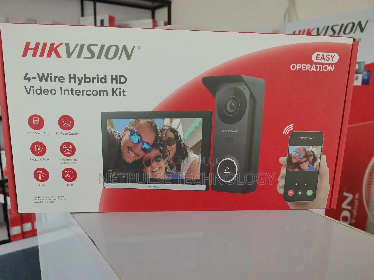 Hikvision 4-Wire Hybrid Video Intercom - Ds-Kis313-P(B)