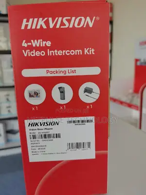 Hikvision 4- Wire Video Intercom Kit - Ds-Kis203t