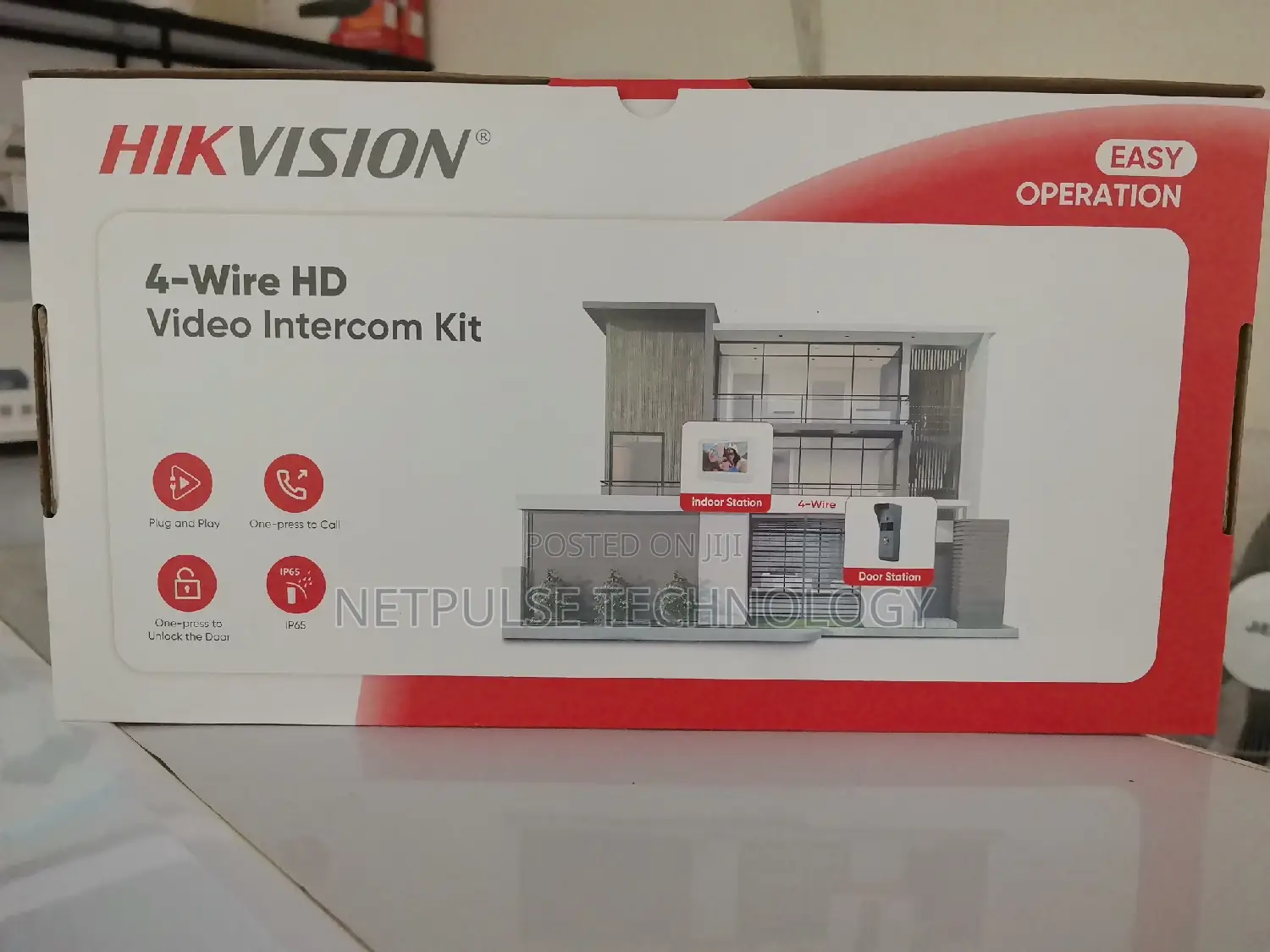 Hikvision 4- Wire Video Intercom Kit - Ds-Kis203t