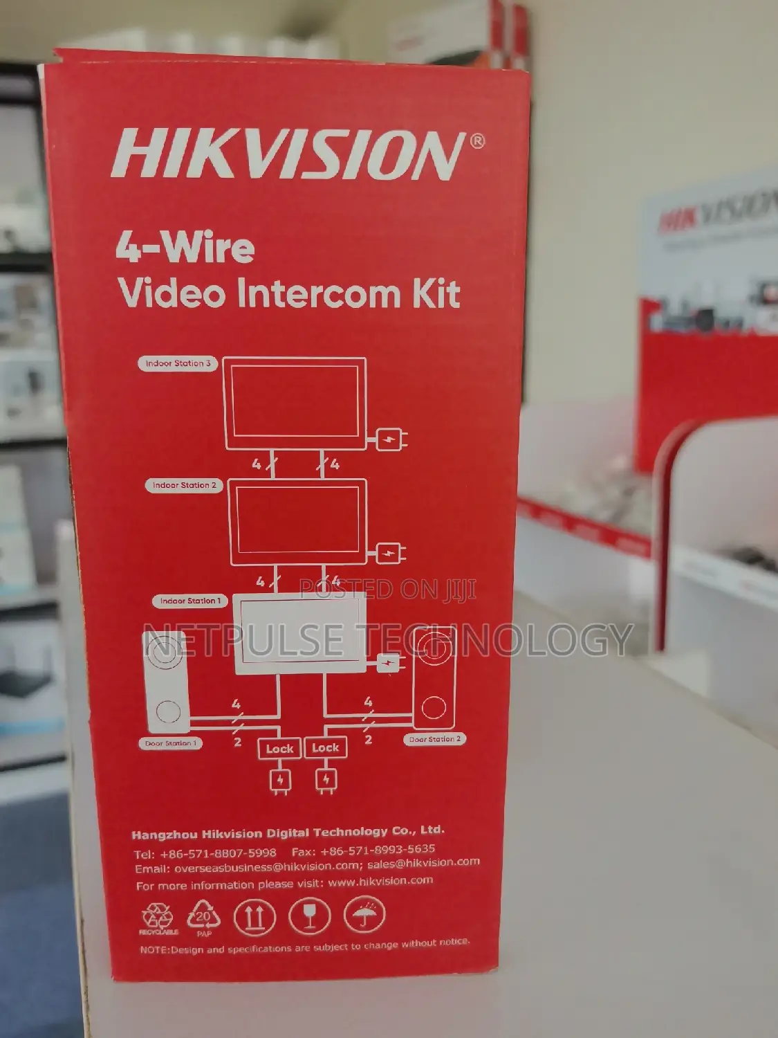 Hikvision 4- Wire Video Intercom Kit - Ds-Kis203t