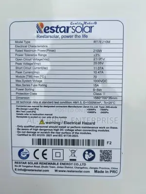 Solar Panel 210w