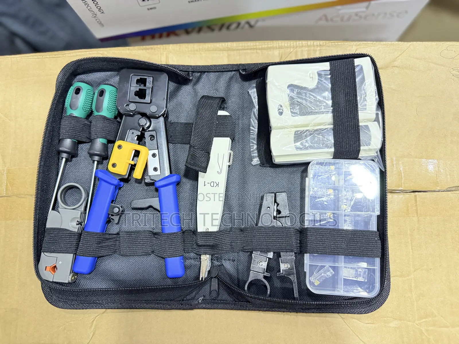 Networking Tools Kit With Pass Through Crimping Tool