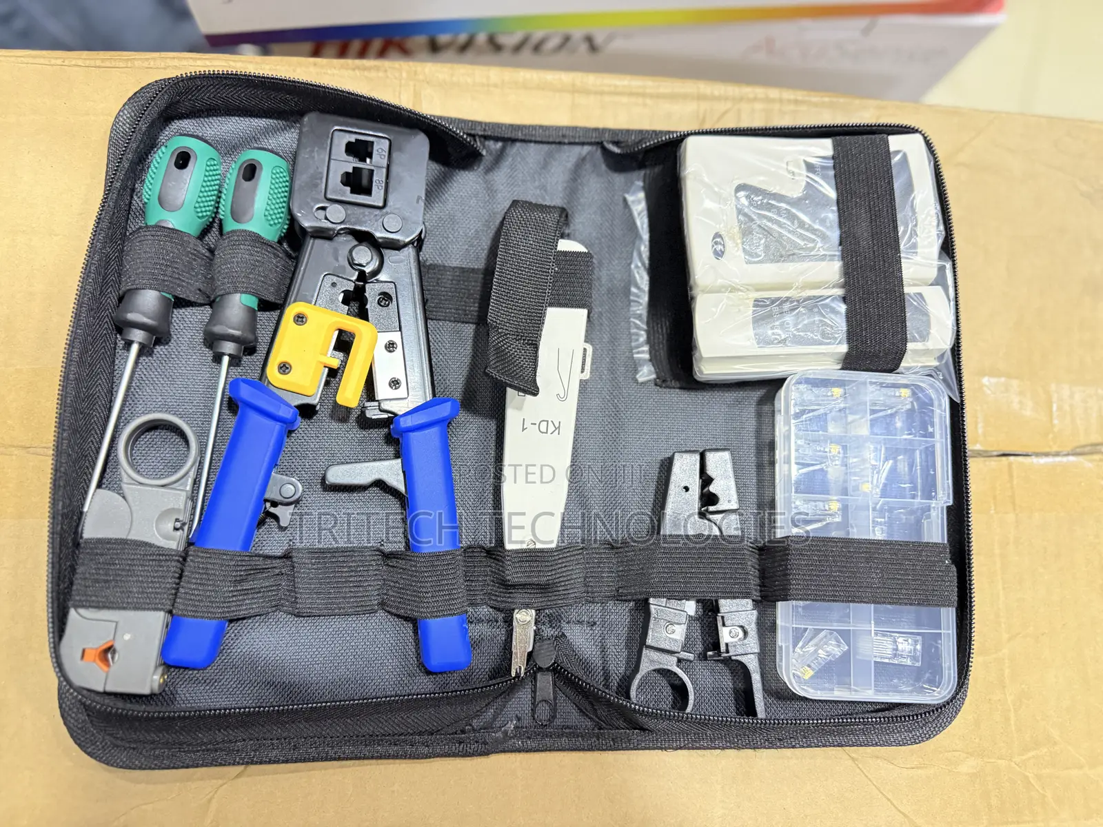 Networking Tools Kit With Pass Through Crimping Tool