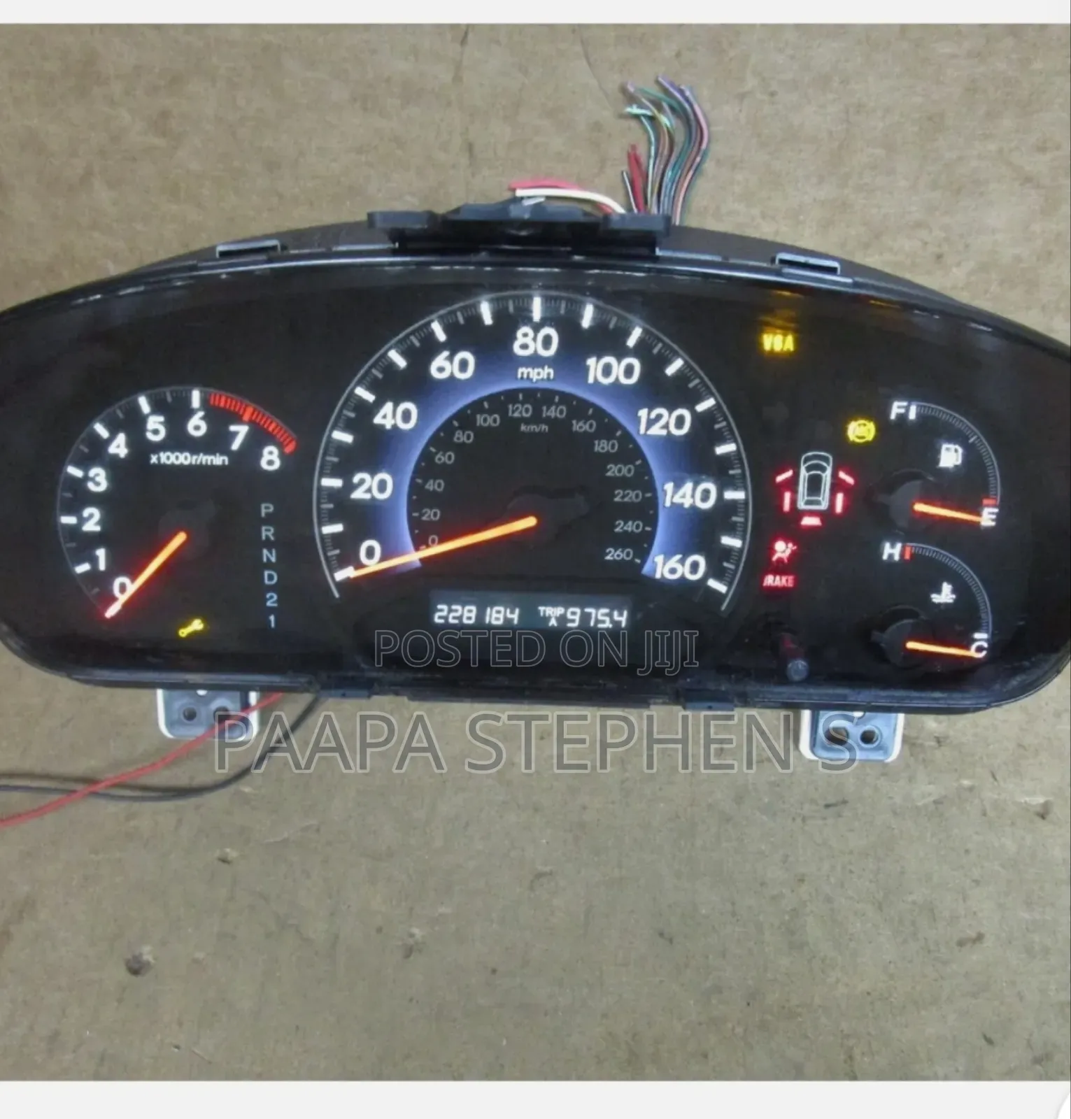 Honda Odyssey Speedometer