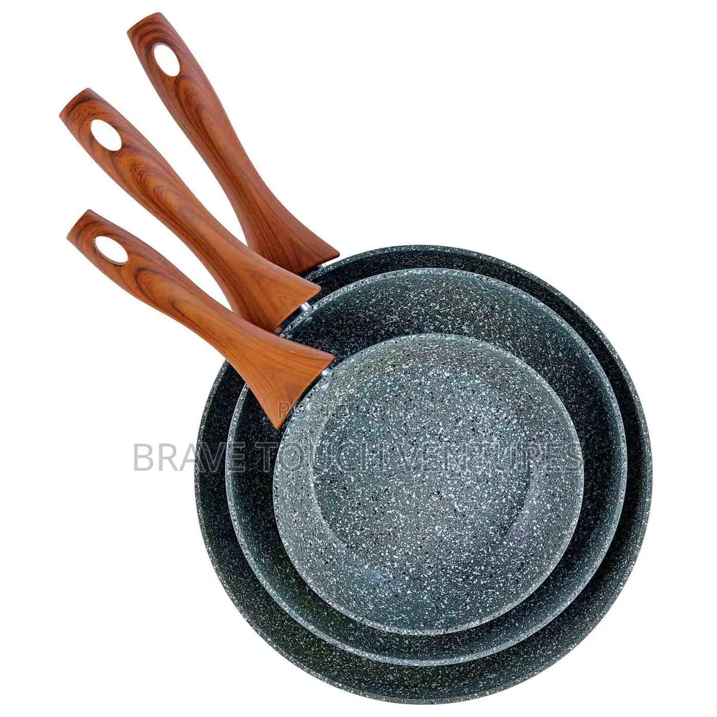 3 Piece Fry Pan Cookware Set