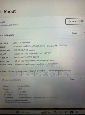 Laptop HP Pavilion Gaming Laptop 15-Dk2xxx 32GB Intel Core I7 SSD 512GB