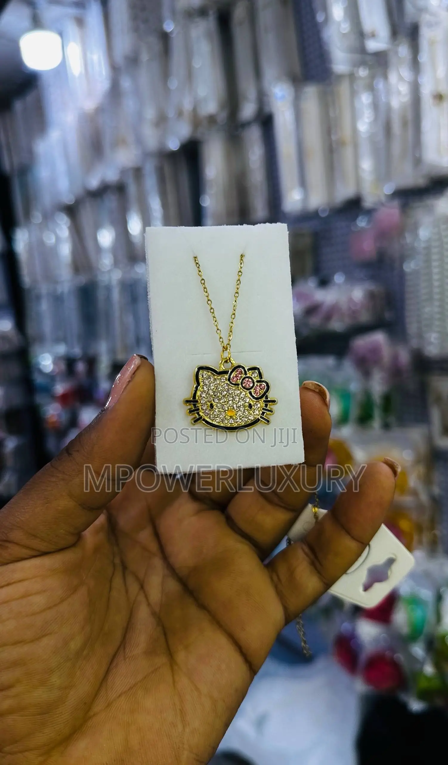 Hello Kitty Necklace Gold and Silver