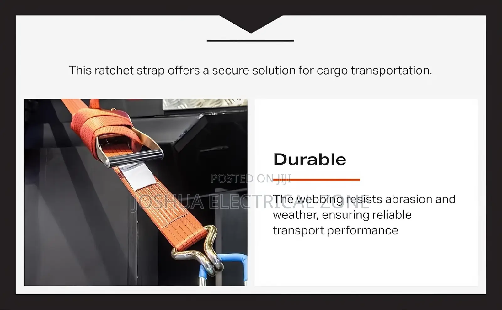 Duty Ratchet Lashing Strap for Safe Transport 10 Meters Long
