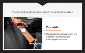 Duty Ratchet Lashing Strap for Safe Transport 10 Meters Long