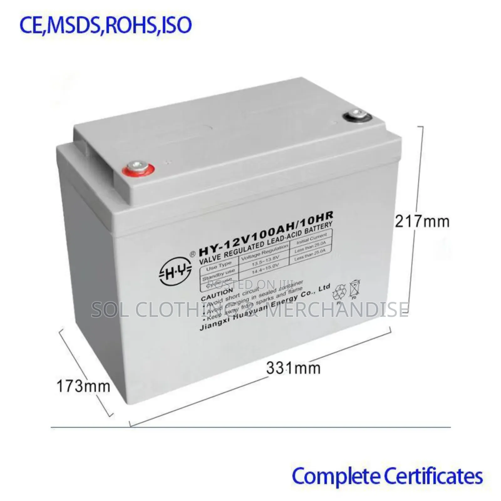 Solar Battery 12v 100ah,Deep Cycle Gels Battery