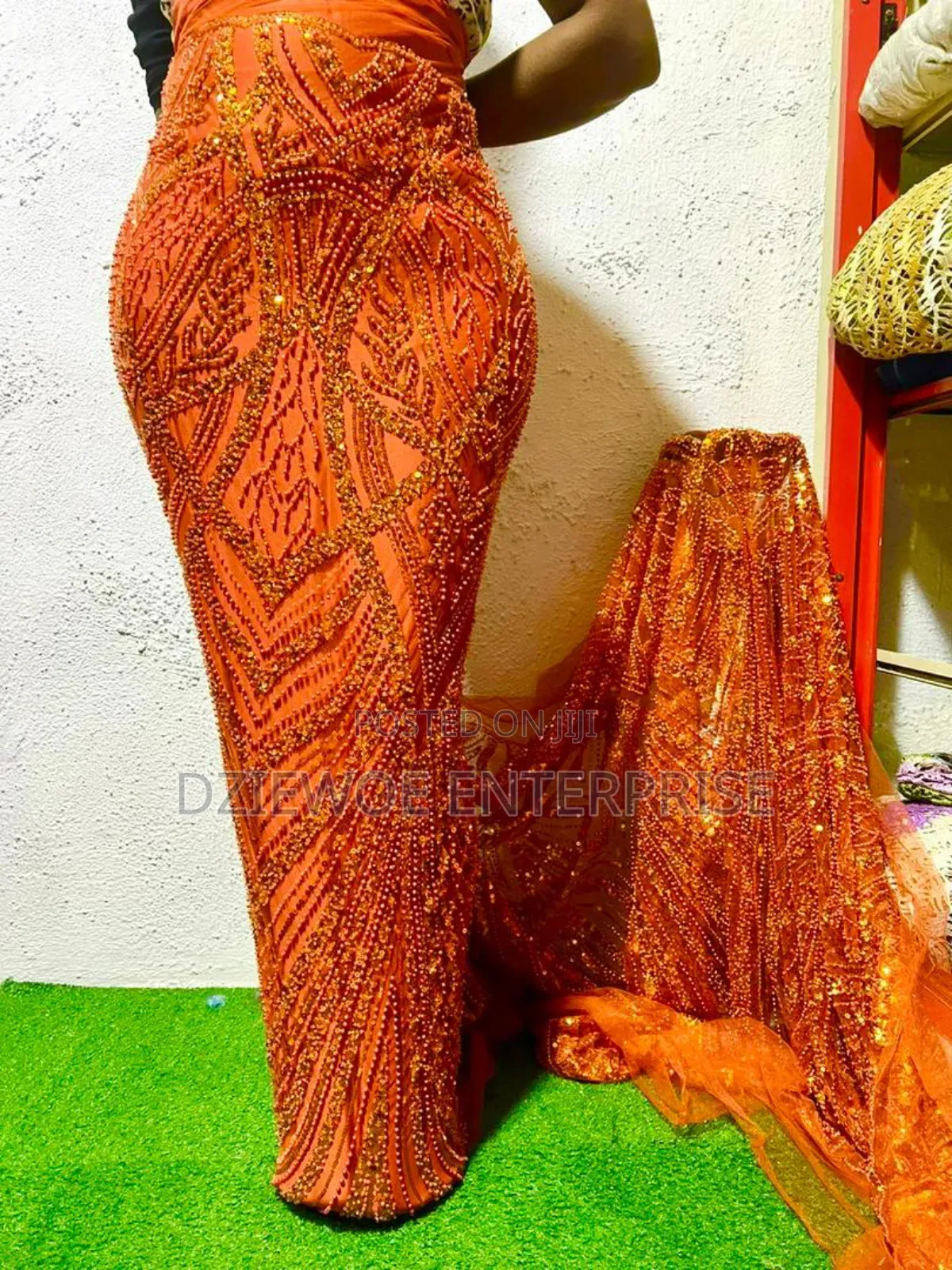 Quality Beaded Lace Fabric