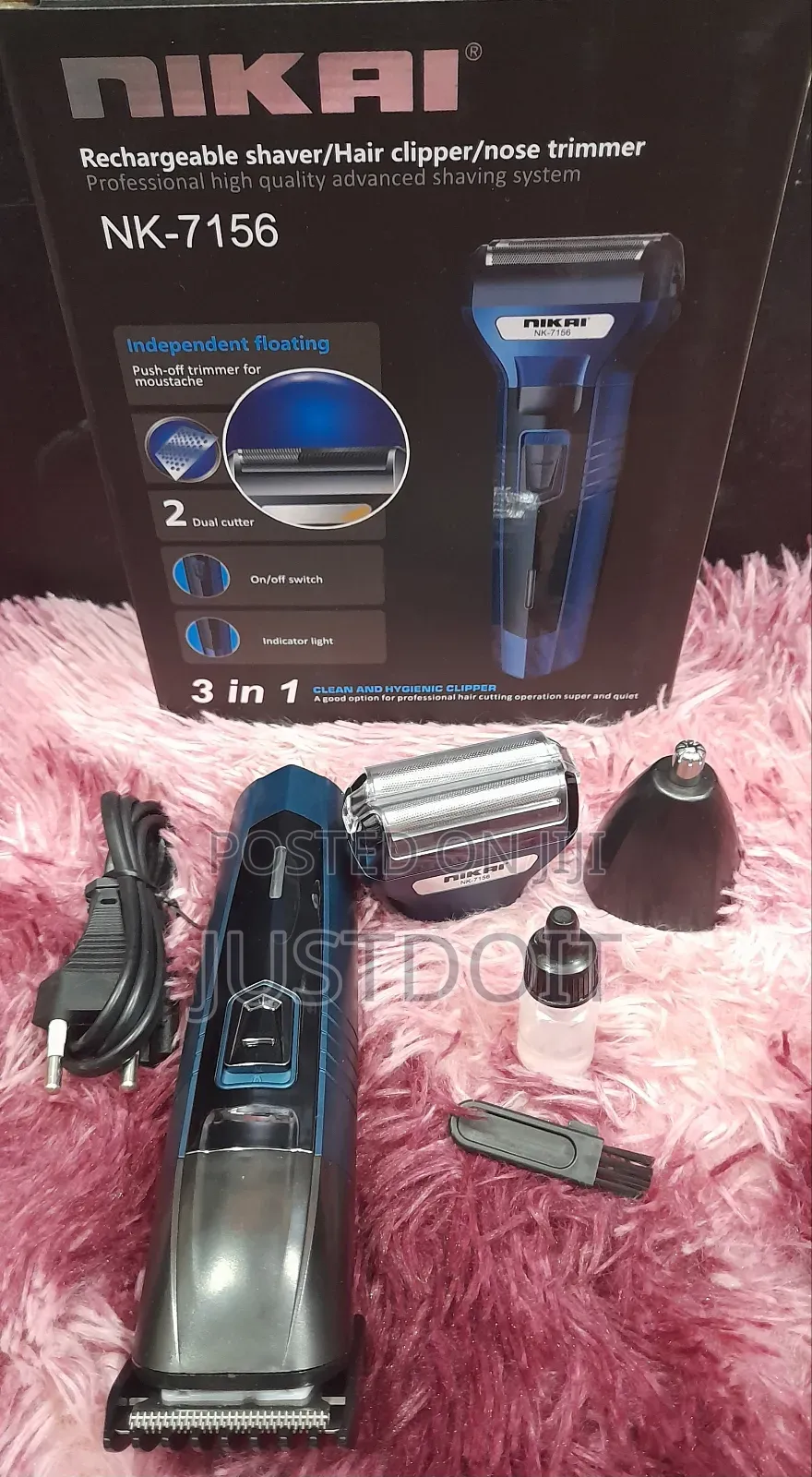 Nikai 3 in 1 Rechargeable Trimmer