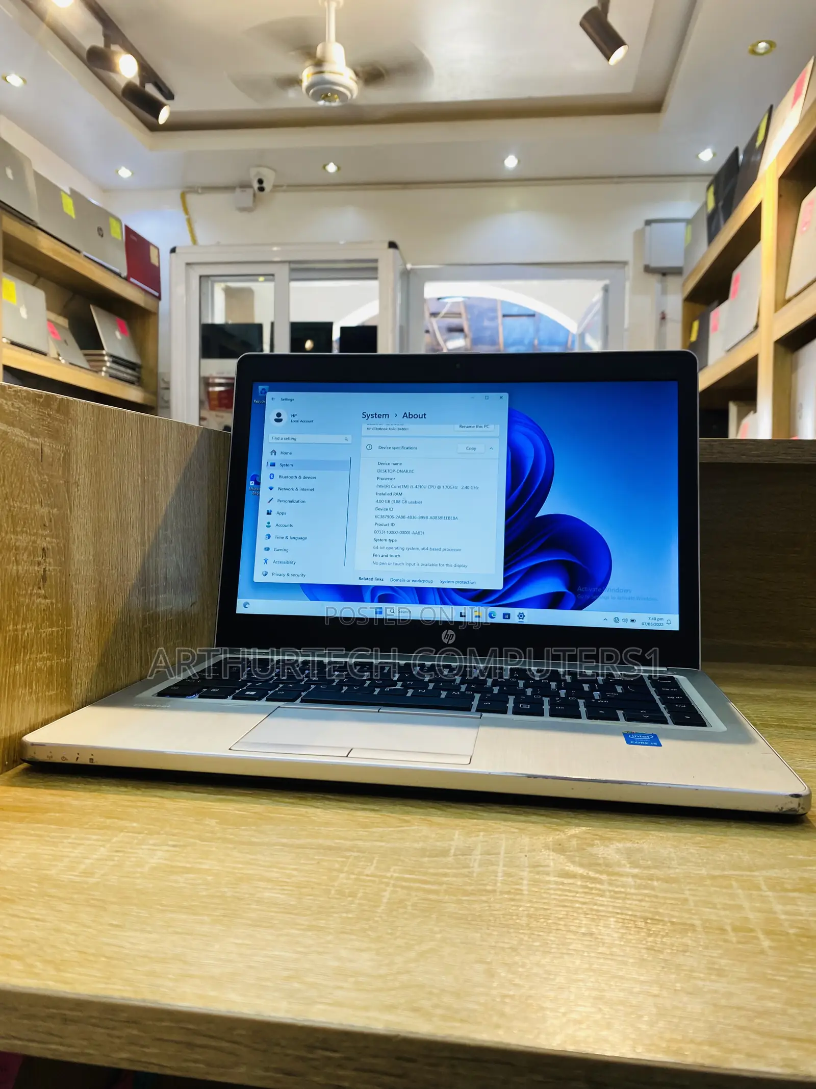 Laptop HP EliteBook Folio 9480M 4GB Intel Core I5 HDD 500GB