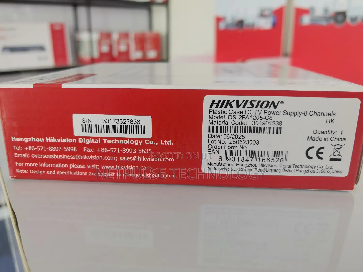 Hikvision CCTV Power Supply 8 Channels - Ds-2fa1205-C8