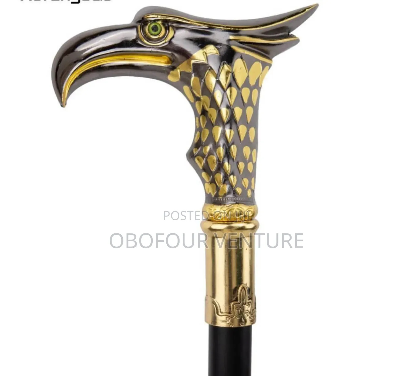 Golden Eagle Head Fashion Walking Stick With Sword. 095rg