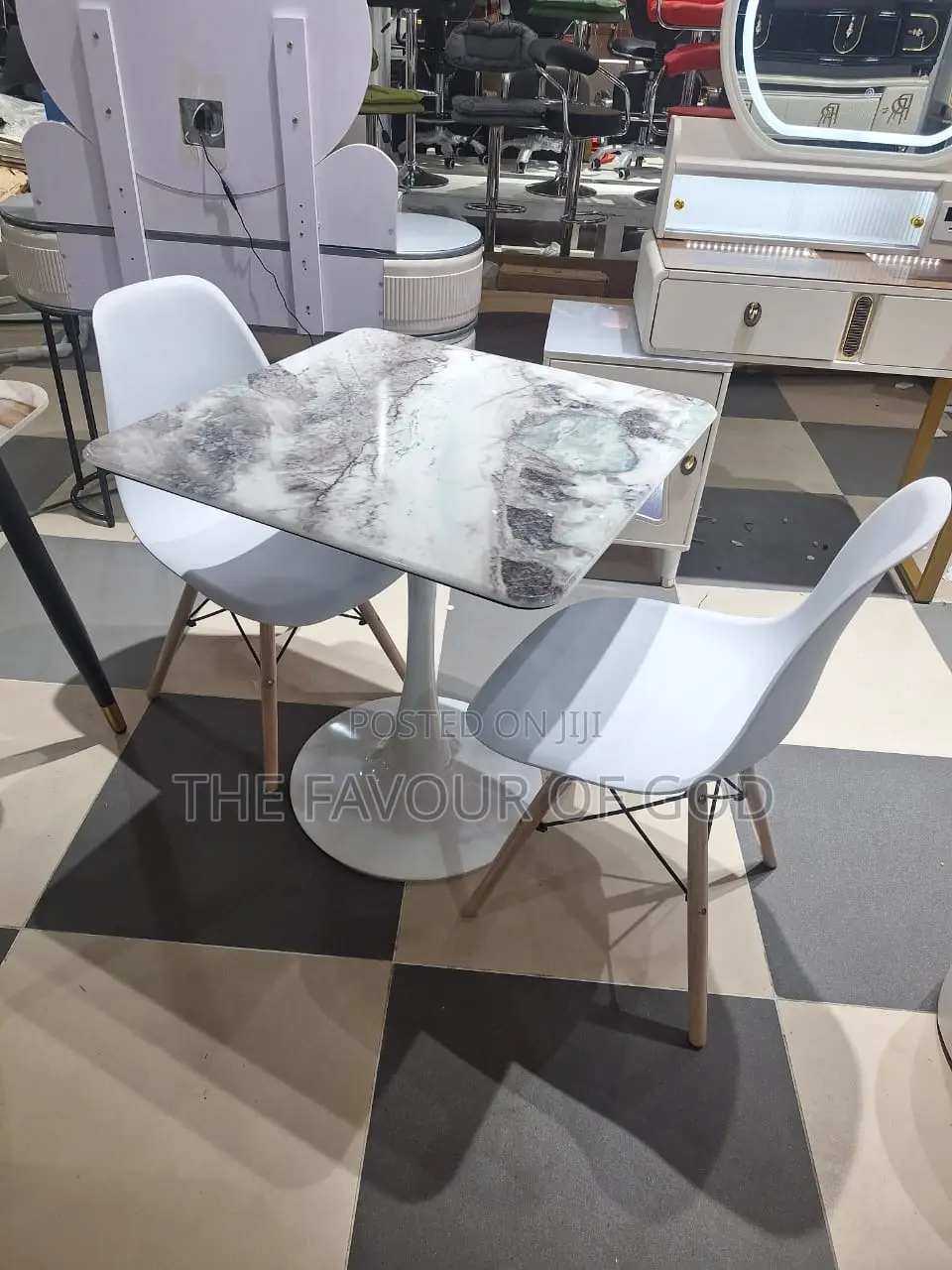 A Classic 2seat Marble Dining Sets