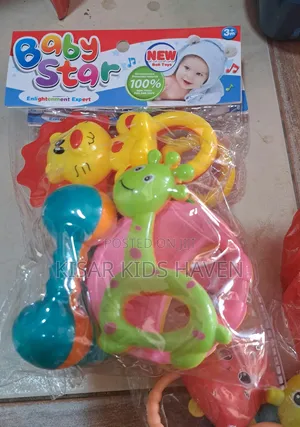 4 Pieces Baby Rattle 0+