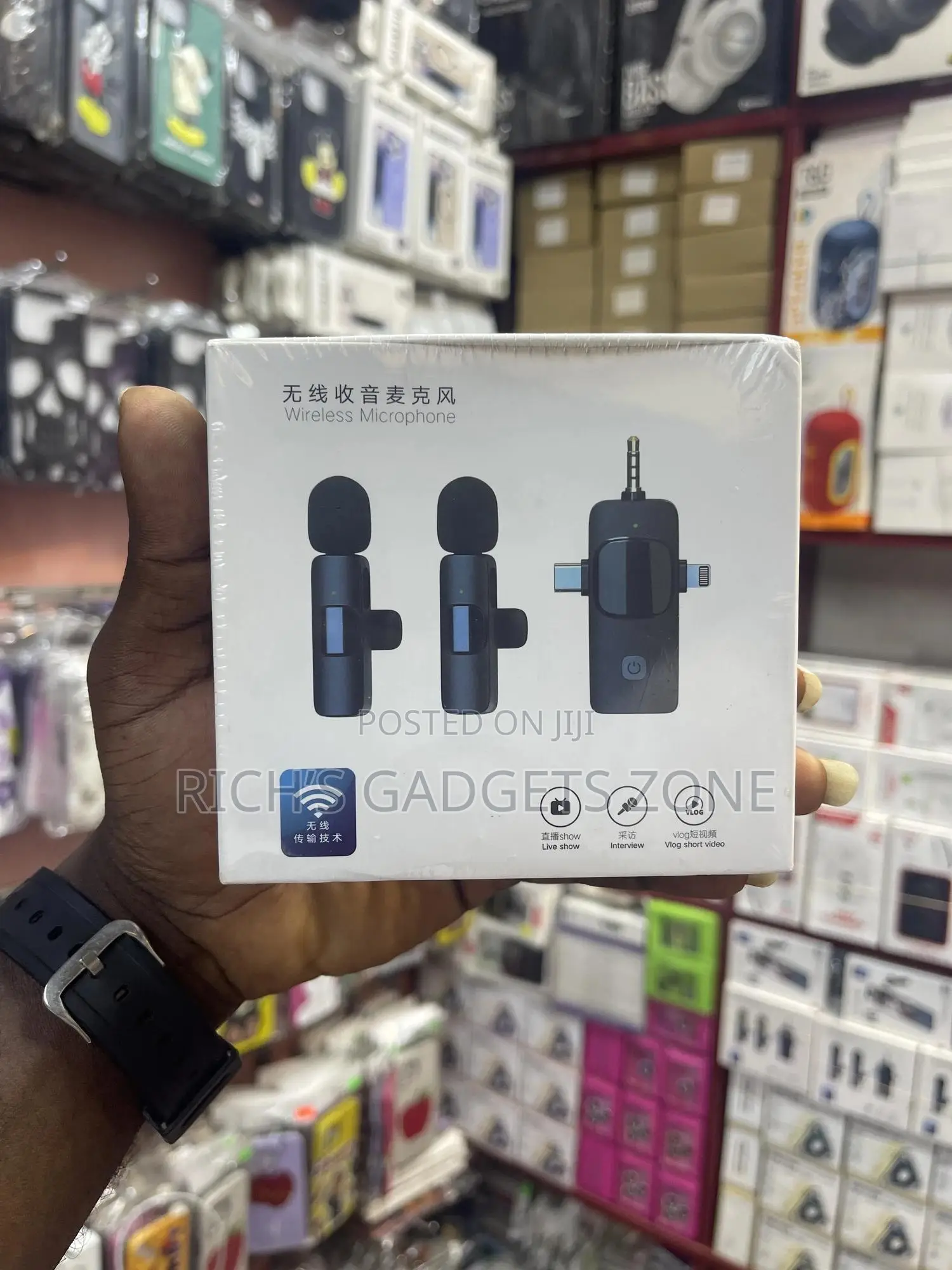 Dual Wireless Microphone System for Vlogging, Interviews Live Shows