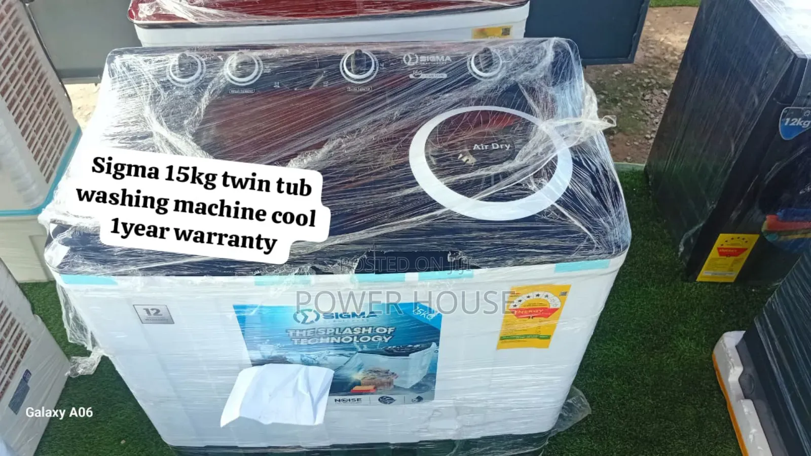 4. Sigma 15kg Laundry Twin Tub – High-Performance Dual Wash Spin