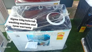 4. Sigma 15kg Laundry Twin Tub – High-Performance Dual Wash Spin