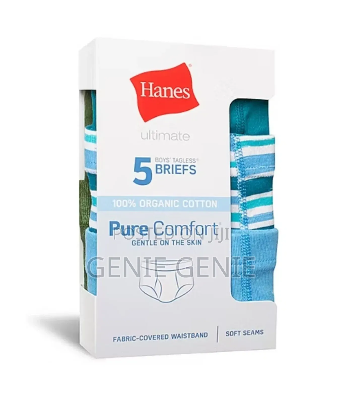 Hanes Ultimate 100% Organic Cotton Briefs for Boys