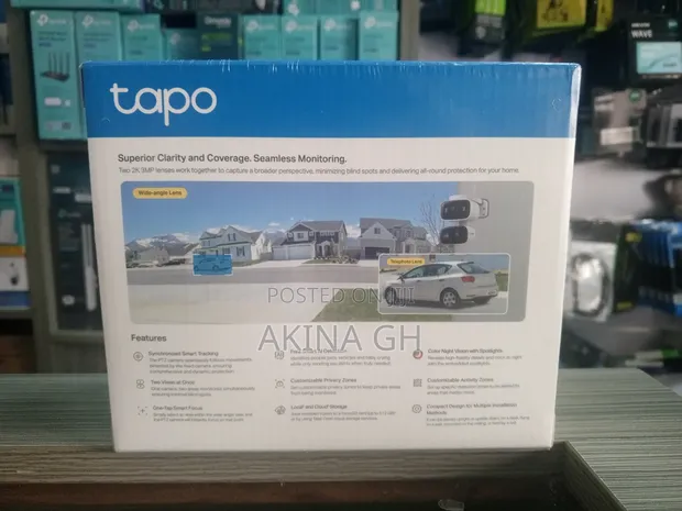 Tp-Link Tapo Indoor/Outdoor Dual Lens Full Color Pt Camera C246d 2