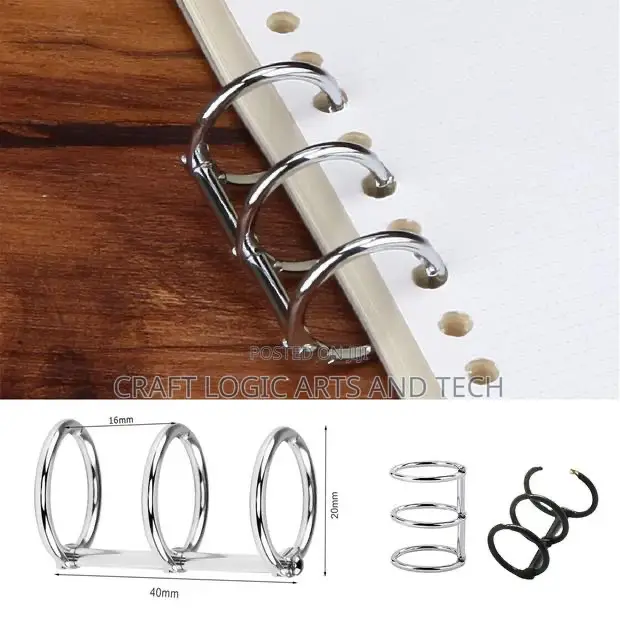 Resin Book Binders(2pcs) Epoxy Resin Book Binding Rings