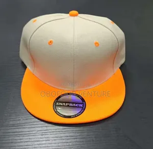 Two-Tone Flat Cap With Quality Material for Printing and Embroidery