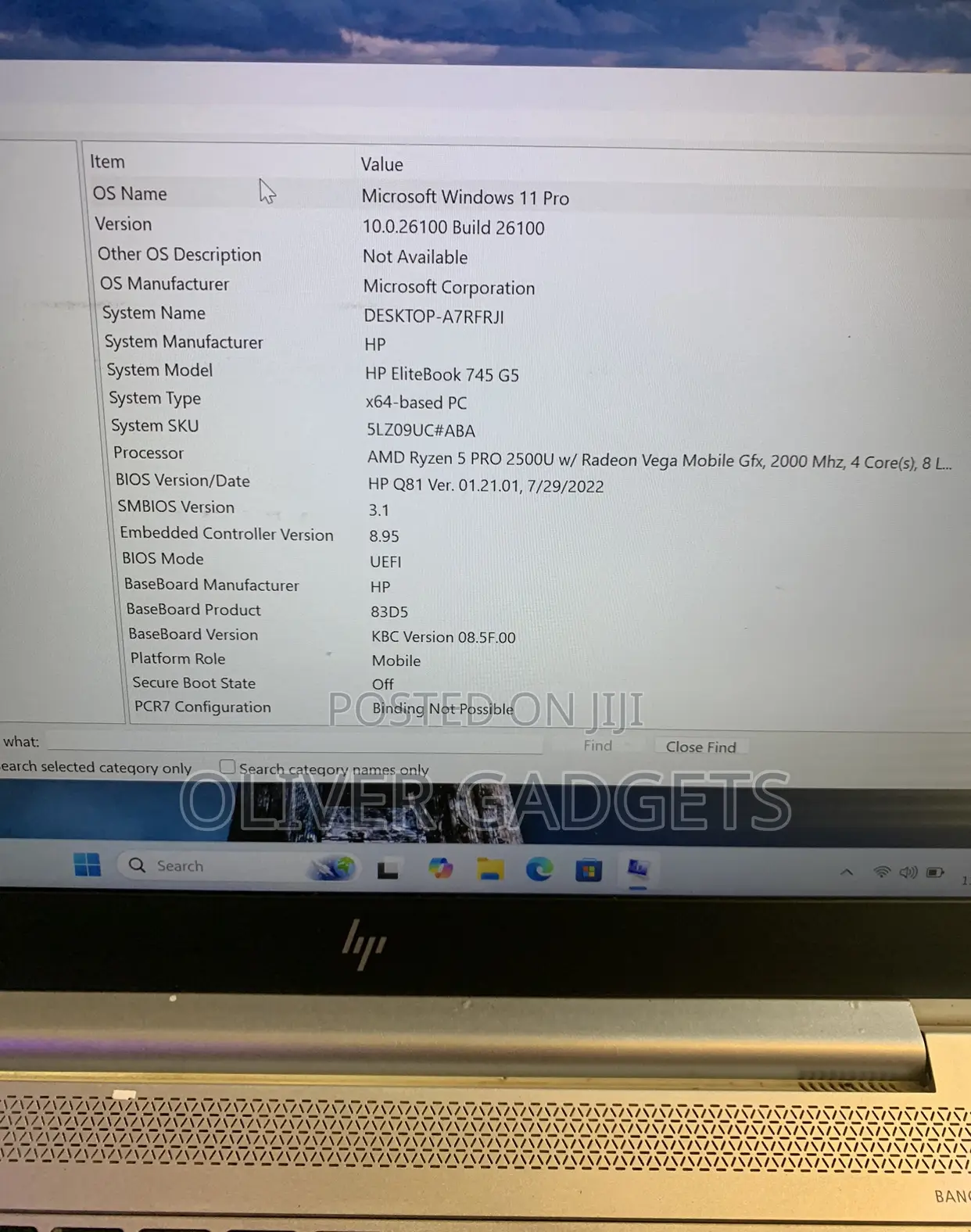 Laptop HP EliteBook 745 G5 16GB AMD Ryzen 5 SSD 512GB