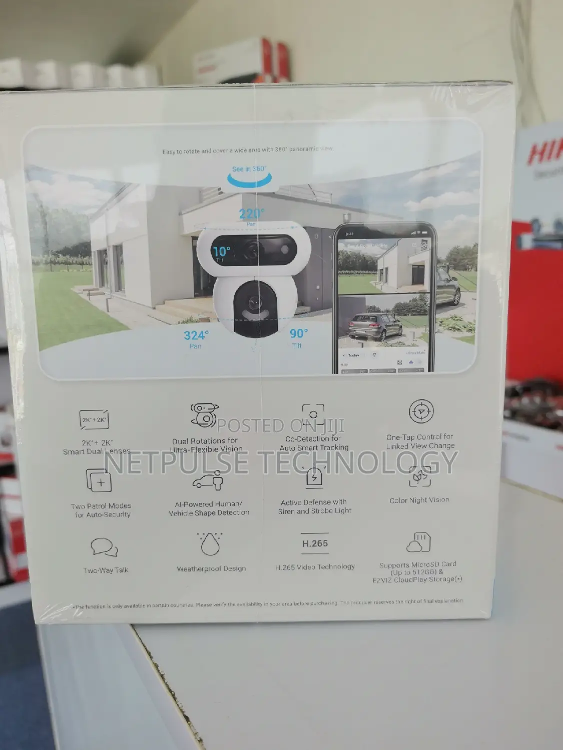 Ezviz Smart Home Camera - Cs-H90 Dual Lens