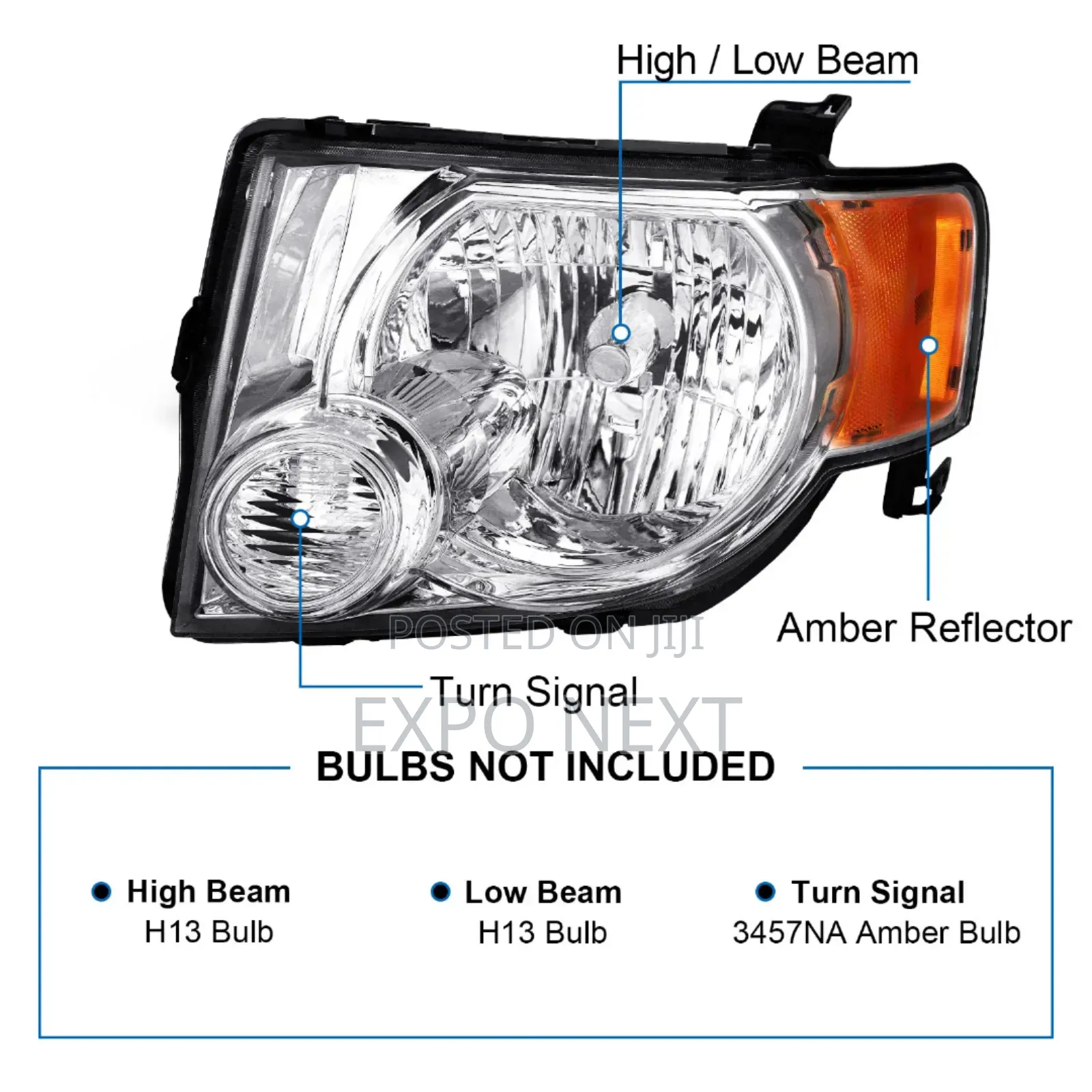 Ford Escape Headlight 2008-2012 Tyc Brand