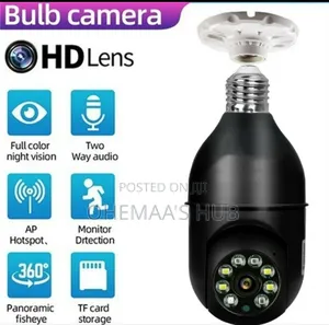 Smart Bulb Security Camera – 360° Hd Surveillance