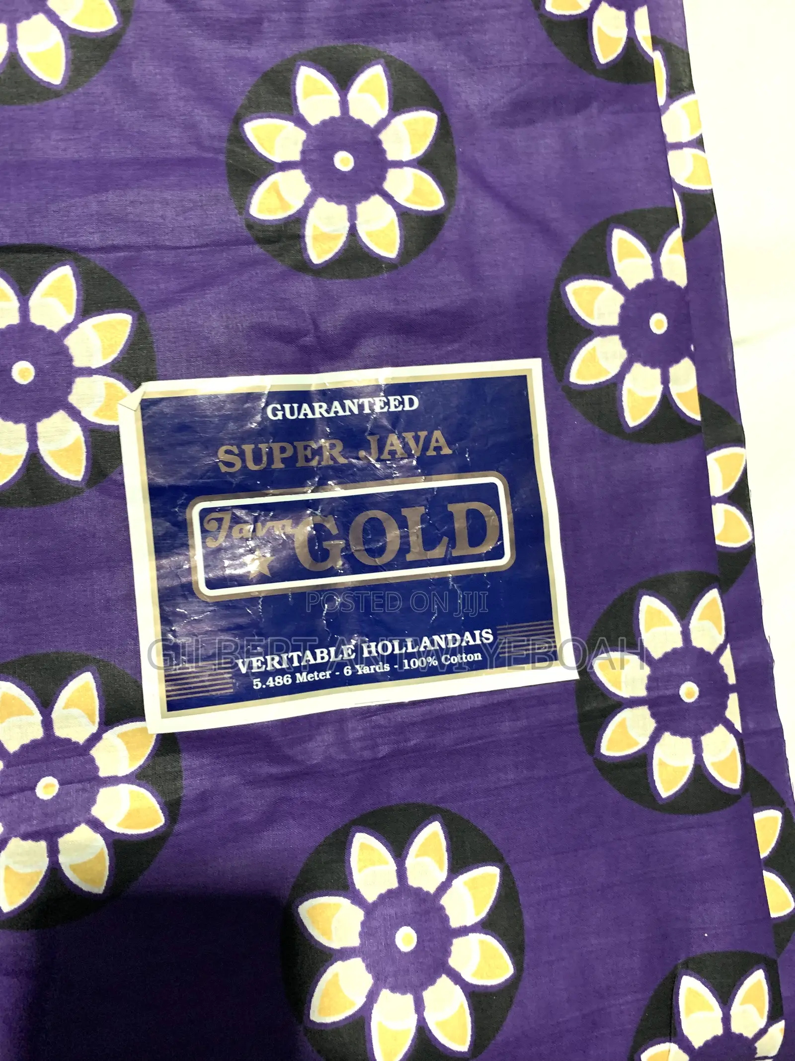 Beautiful Purple With Flower Pattern 3 Yards Cloth for Women