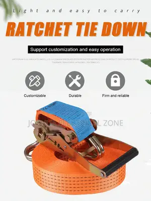 Duty Ratchet Lashing Strap for Safe Transport 10 Meters Long