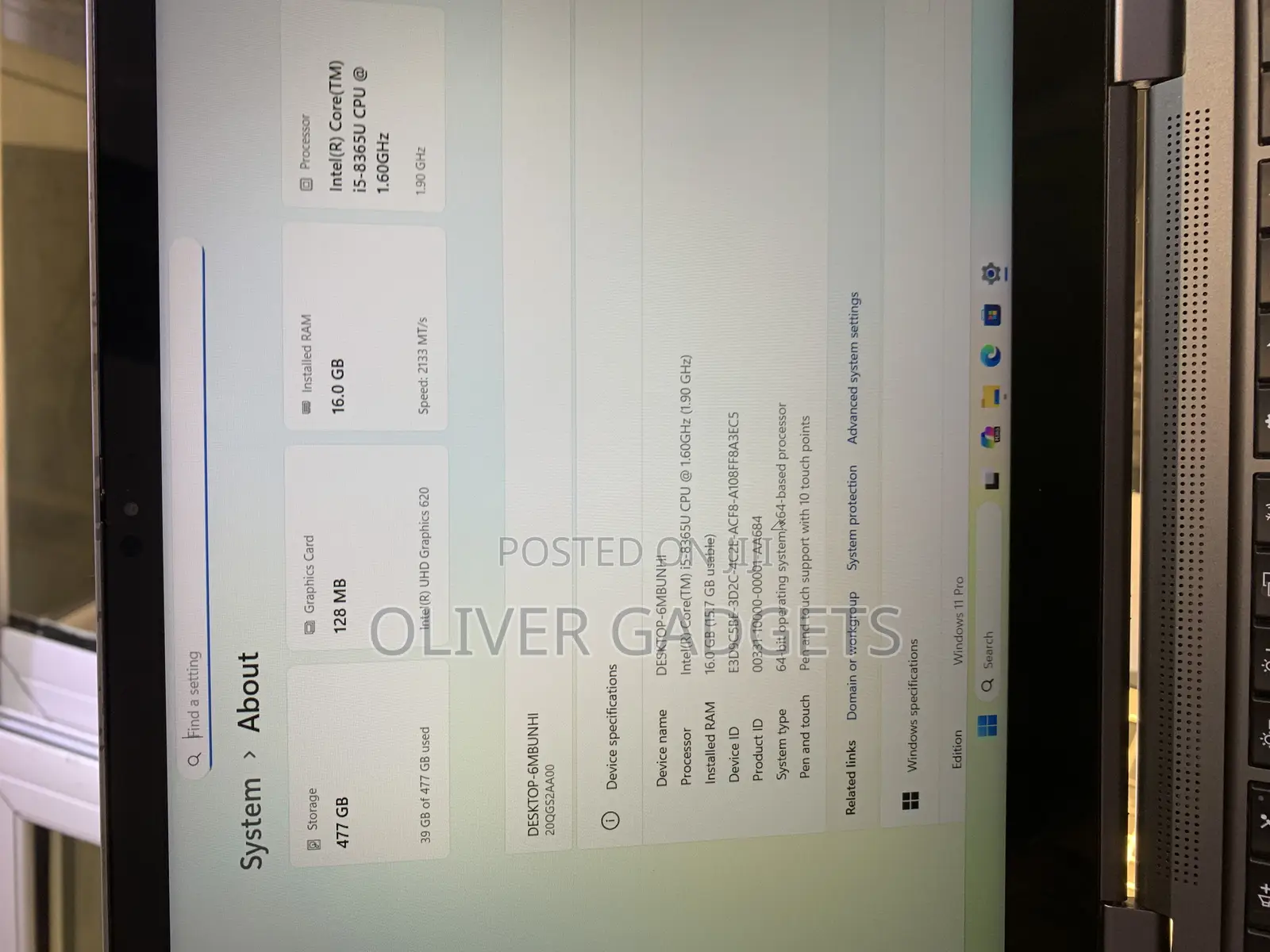 Laptop Lenovo Thinkpad X1 Yoga 16GB Intel Core I5 SSD 512GB