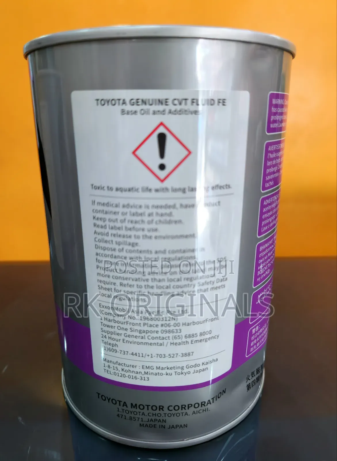 Toyota Cvt-fe Fluid 1l Imported From Japan 🇯🇵